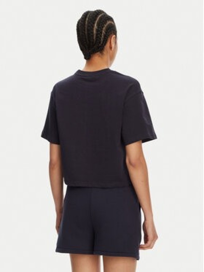 Hunter T-Shirt Leona HARW0070251 Granatowy Boxy Fit