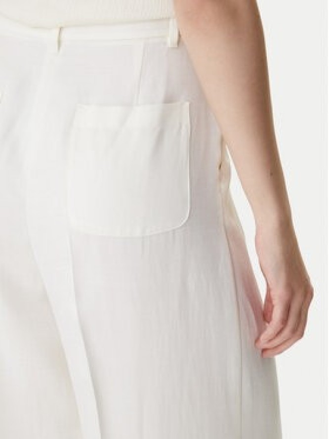 Marella Spodnie materiałowe Adito 2615131221 Écru Straight Fit