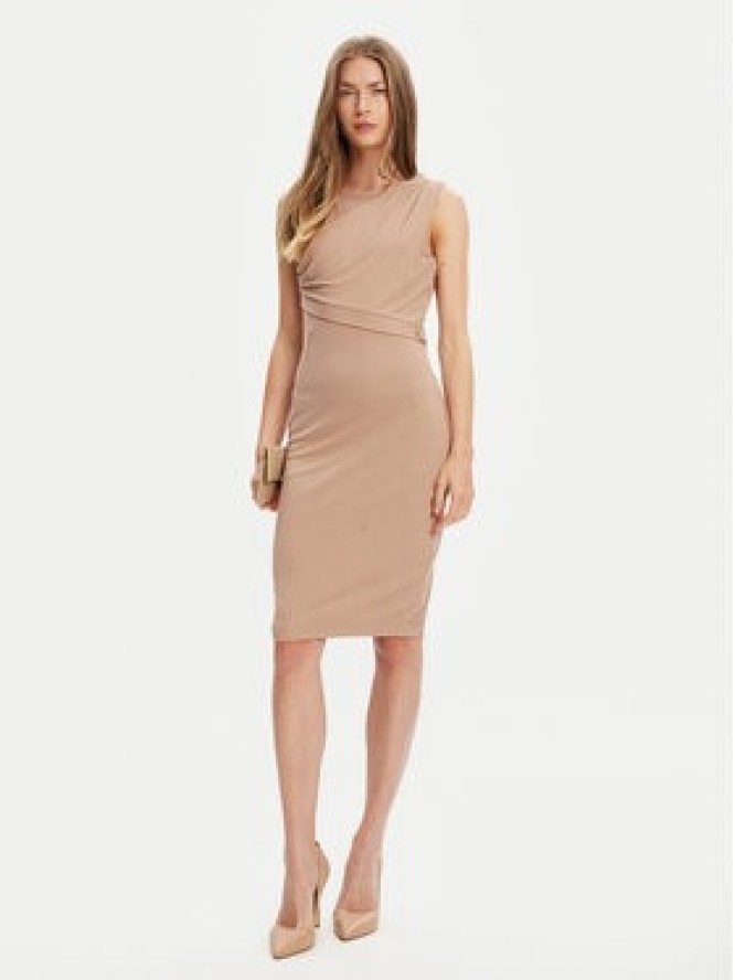 Guess Sukienka codzienna W5YK27 KAQL2 Brązowy Regular Fit