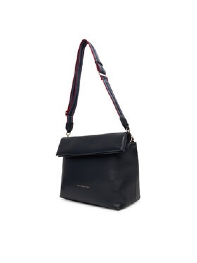 Tommy Hilfiger Torebka Th Logotape Med Crossover AW0AW17692 Granatowy