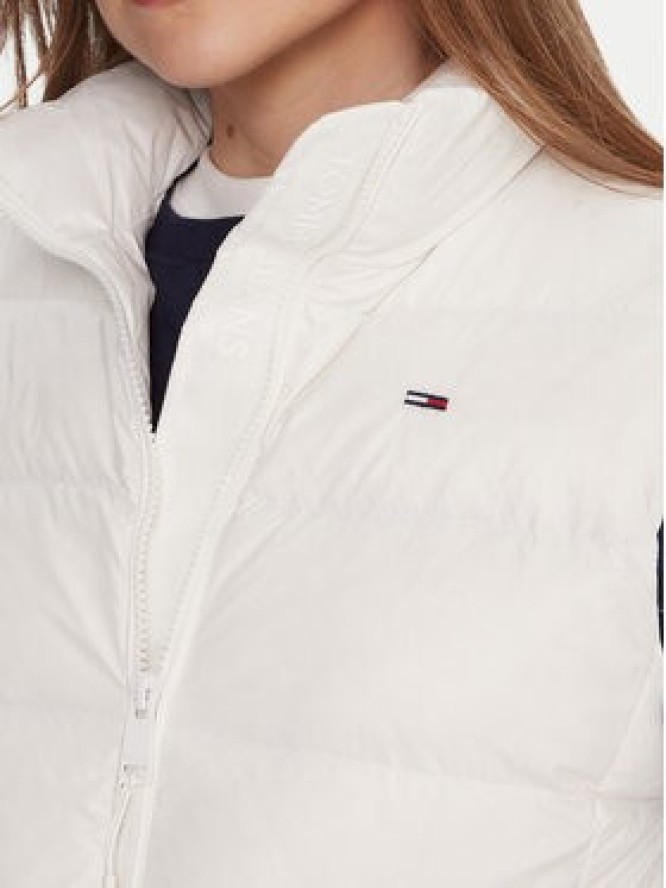 Tommy Jeans Bezrękawnik DW0DW21622 Biały Slim Fit