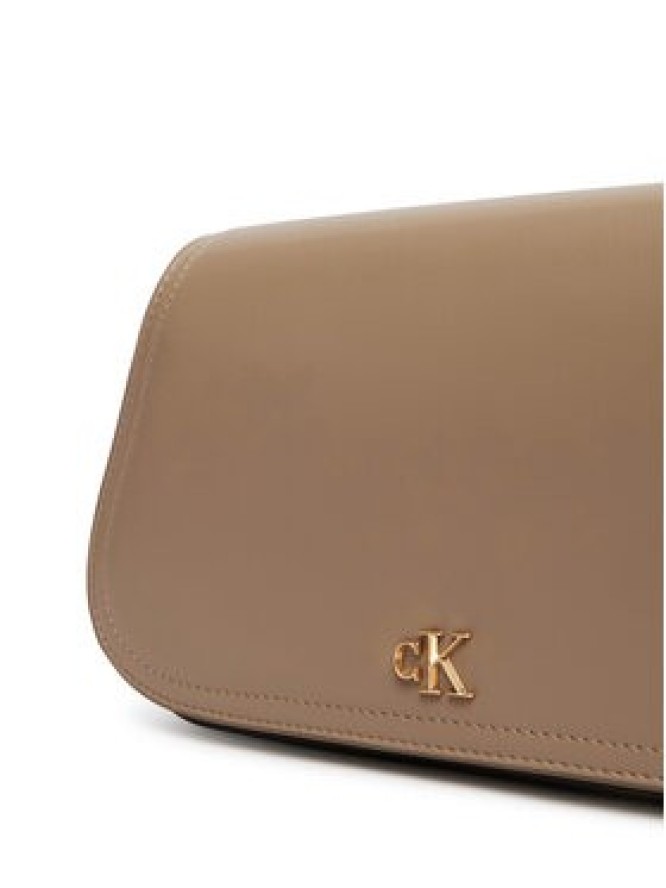 Calvin Klein Torebka Ck Curved Wallet On Chain LV04F1153G Beżowy