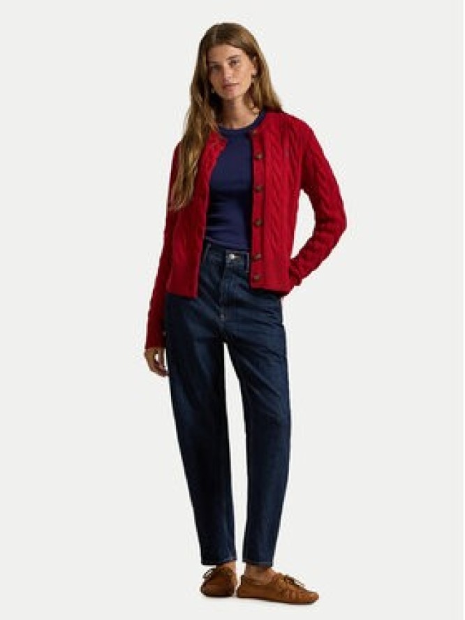 Polo Ralph Lauren Kardigan 211972104013 Czerwony Slim Fit