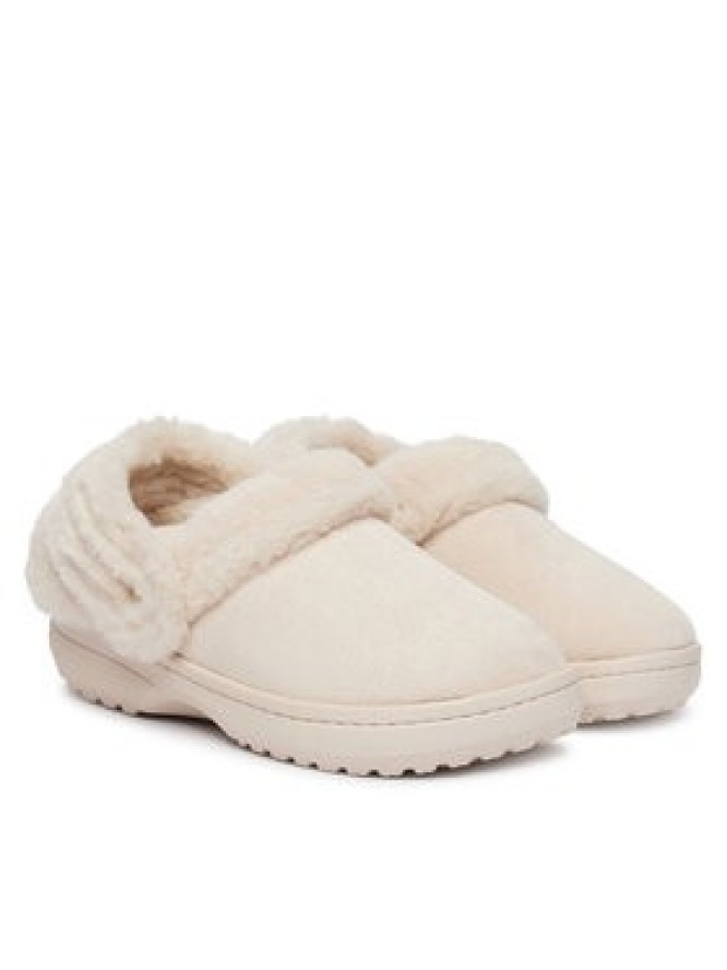 Crocs Klapki Classic Unfurgettable Vegan Suede Clog 212106 Kremowy