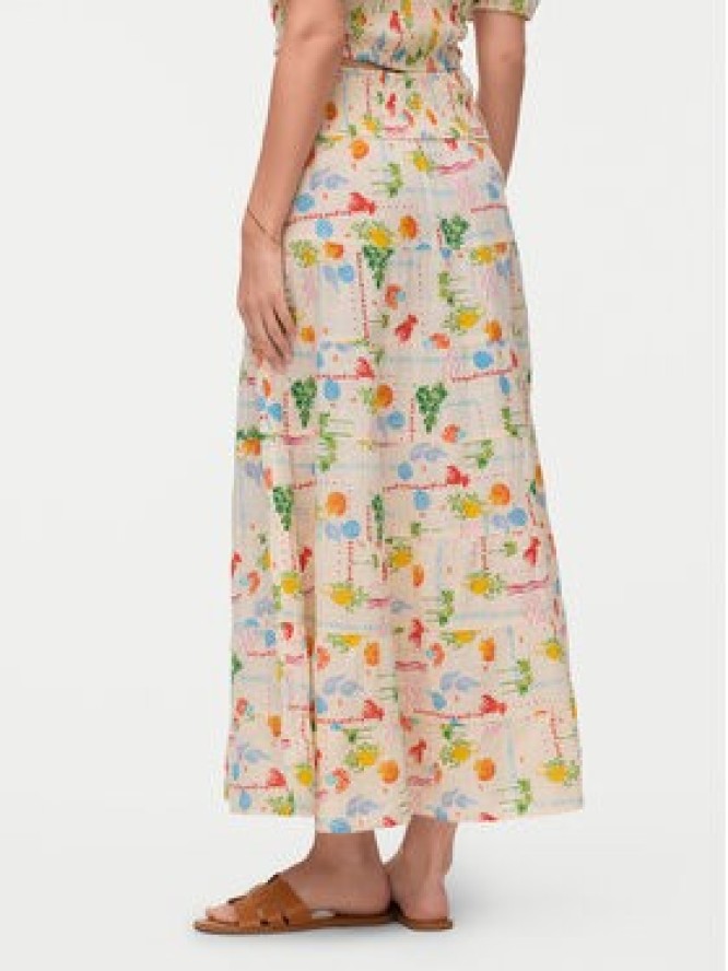 Vero Moda Spódnica maxi Elena 10351018 Beżowy jasny Regular Fit