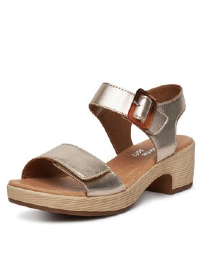 Remonte Sandały D0N52-90 Złoty