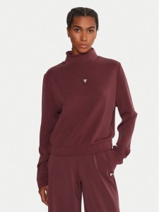 Guess Bluza Olympe V4YQ05 KCAY2 Bordowy Regular Fit