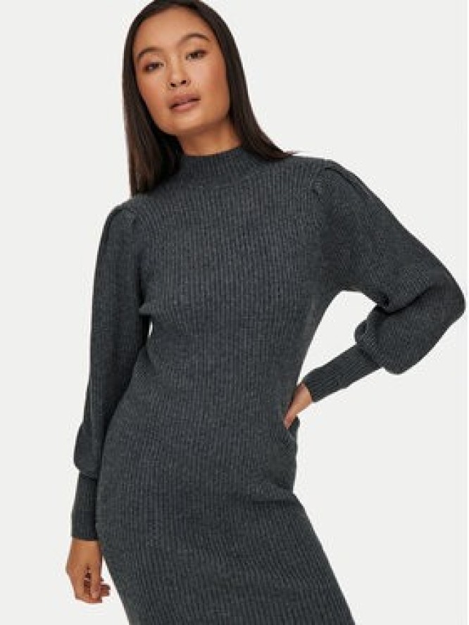 ONLY Sukienka dzianinowa Katia 15232502 Szary Comfort Fit