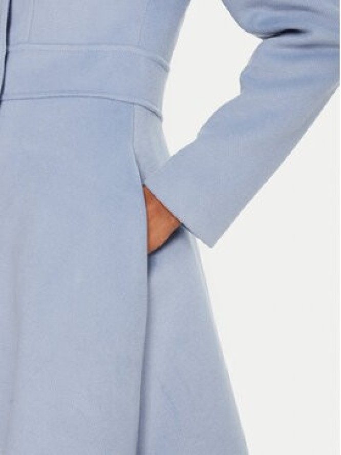 Rinascimento Płaszcz przejściowy CFC0125851003 Błękitny Slim Fit