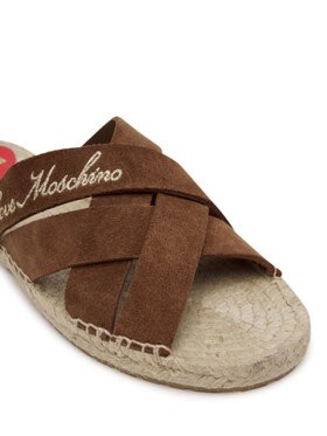 LOVE MOSCHINO Klapki JA28362G0MIG0300 Brązowy