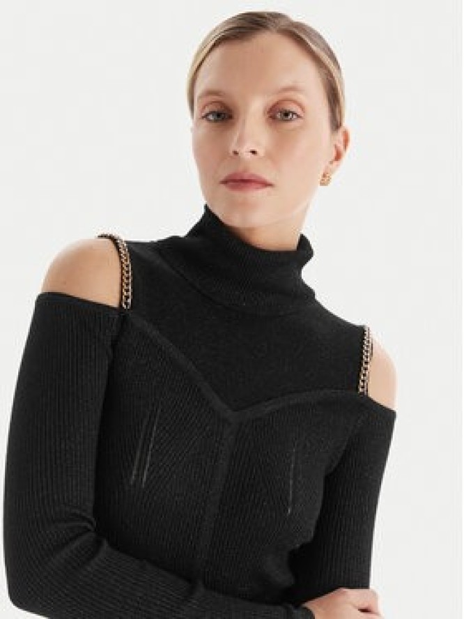 Fracomina Golf FS25WT7020K559Q7 Czarny Slim Fit