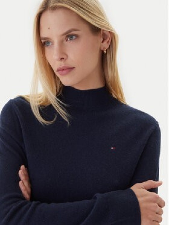 Tommy Hilfiger Sweter WW0WW47468 Granatowy Regular Fit