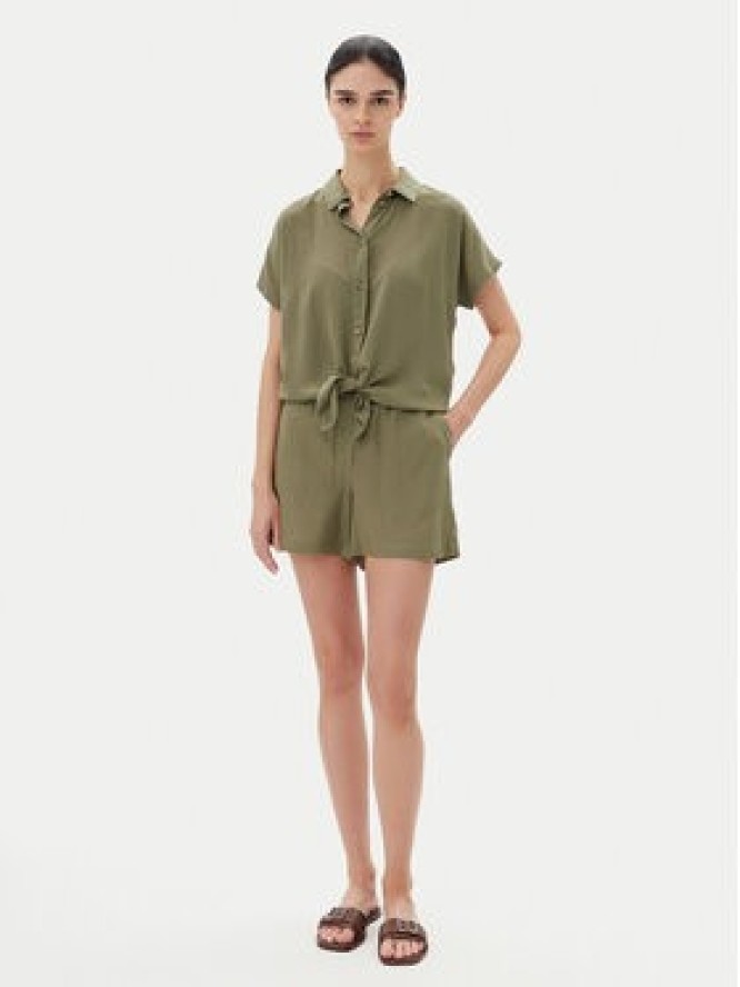 Vero Moda Szorty materiałowe Thea 10333804 Zielony Loose Fit