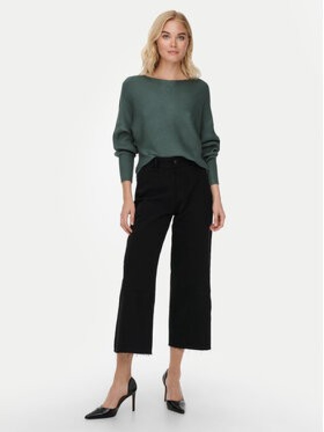 ONLY Sweter Adaline 15226298 Zielony Relaxed Fit