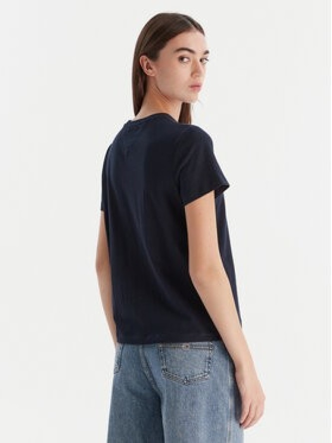 Tommy Jeans T-Shirt Linear DW0DW21964 Granatowy Regular Fit