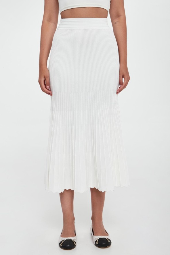 Spódnica prążkowana midi Las Palmas PINKO