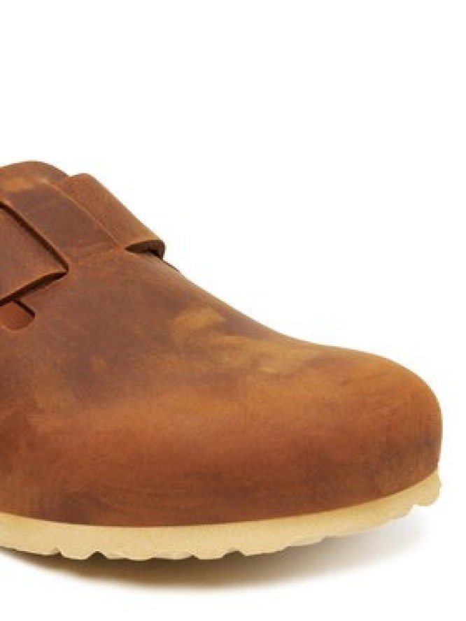 Birkenstock Klapki Boston Big Buckle Hex 1030446 Brązowy