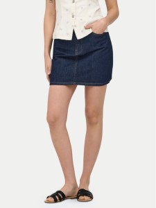ONLY Spódnica jeansowa Stella 15339630 Granatowy Regular Fit