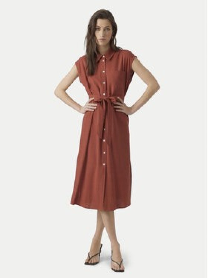 Vero Moda Sukienka koszulowa Mymilo 10282532 Czerwony Regular Fit