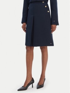 Tommy Hilfiger Spódnica trapezowa WW0WW49474 Granatowy Regular Fit