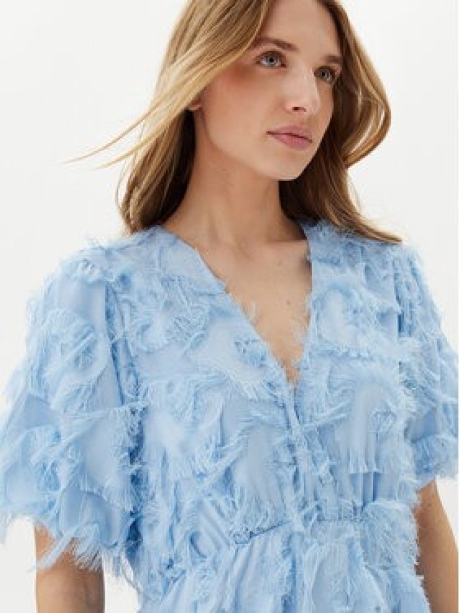 YAS Sukienka koktajlowa Pazylla 26037234 Błękitny Loose Fit