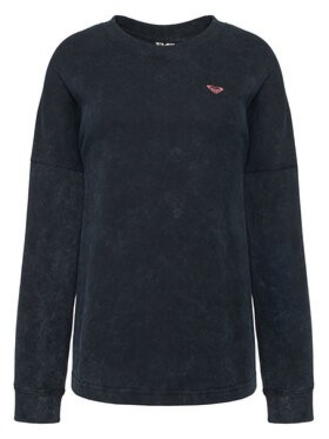 Roxy Bluzka Eastside Midweight ERJKT04381 Czarny Boxy Fit