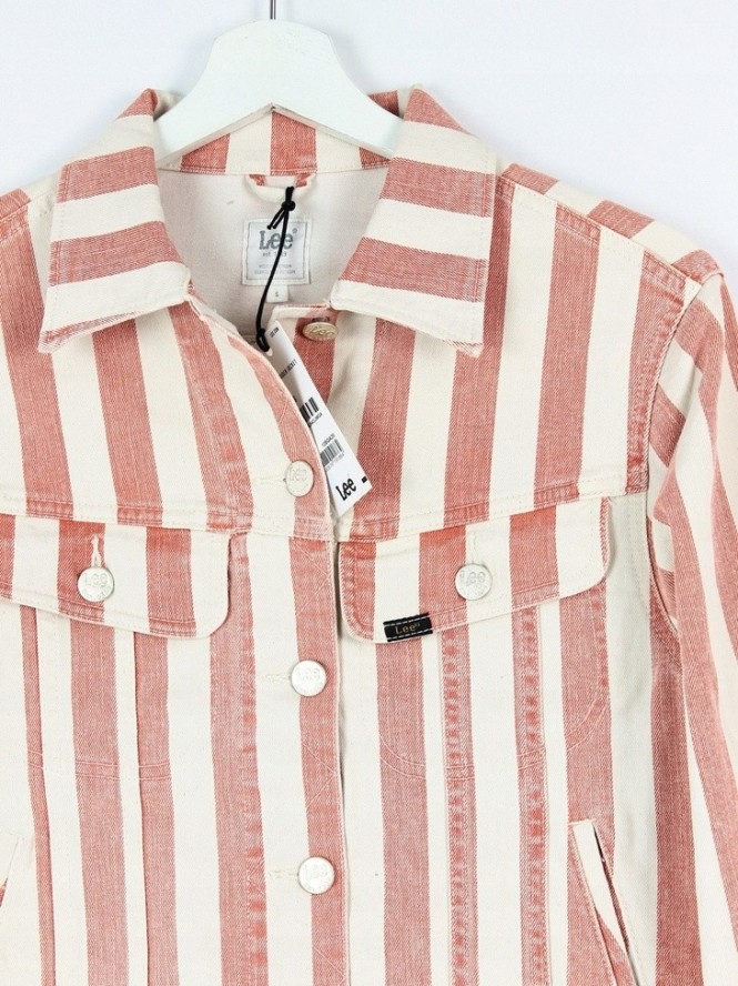 LEE CROPPED RIDER JACKET DAMSKA KURTKA JEANSOWA TERACOTTA L54CLIMG 112112762