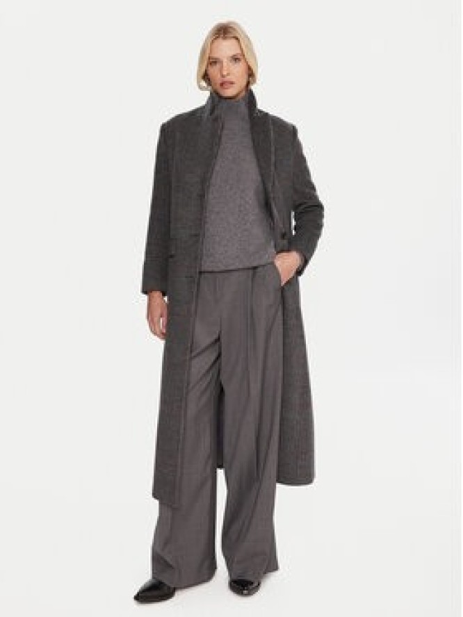 Marella Płaszcz wełniany Giostro 2523016162 Szary Regular Fit