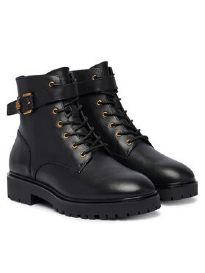 LAUREN RALPH LAUREN Trzewiki Allyson Logo Bo Bte 802P12046001 Czarny