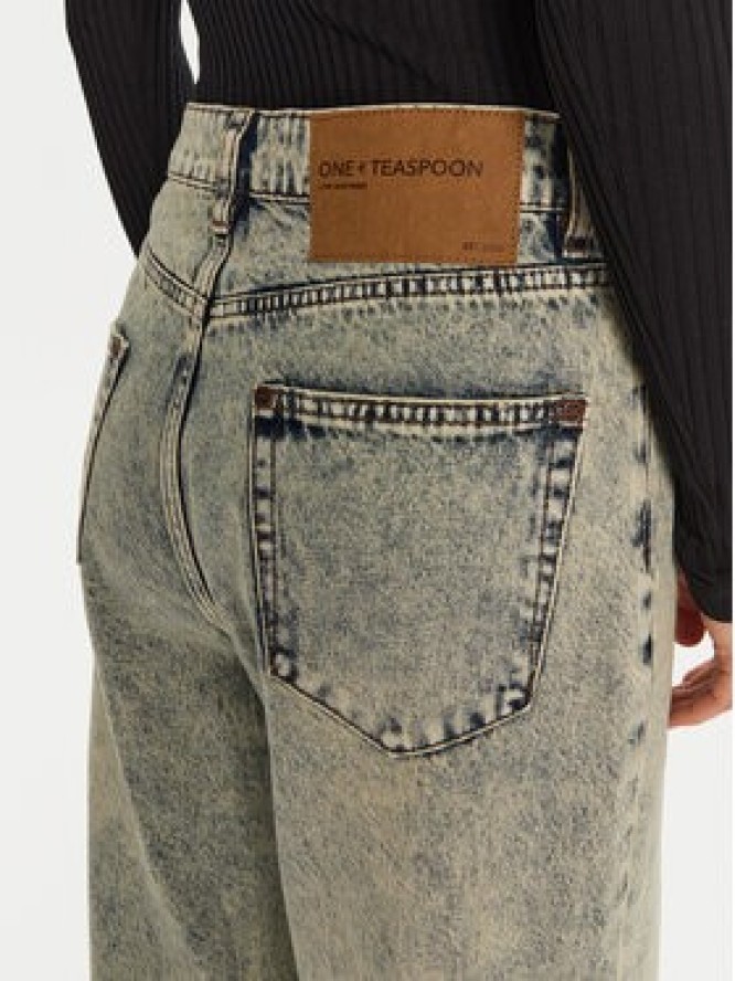 One Teaspoon Jeansy 26505 Niebieski Wide Leg