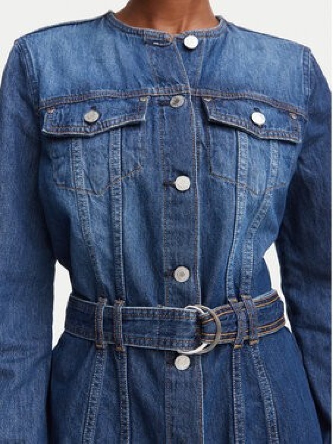 Guess Kurtka jeansowa W6YN04 D1342 Niebieski Regular Fit