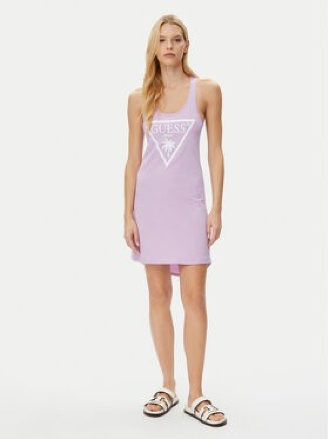 Guess Sukienka codzienna E3GP03 JA914 Fioletowy Regular Fit