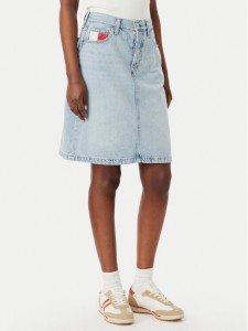 Tommy Jeans Spódnica jeansowa Claire DW0DW23474 Niebieski Regular Fit