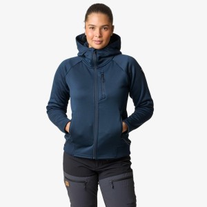 Bluza Polarowa Rozpinana Wędrówki Kobieta Lofoten Regularny Krój