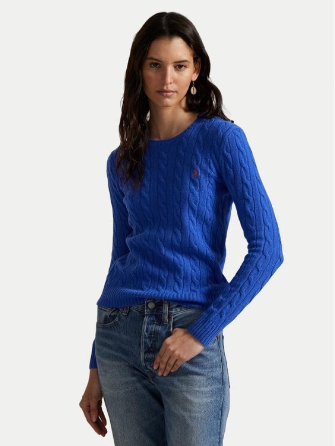 Polo Ralph Lauren Sweter 211971865006 Niebieski Slim Fit