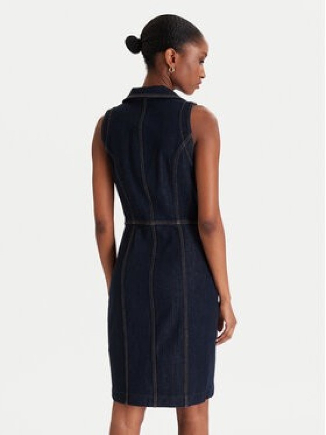 Guess Sukienka jeansowa W5YK24 D5PW1 Granatowy Regular Fit