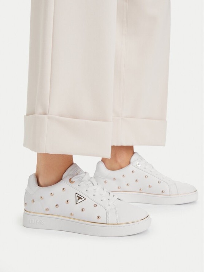 Guess Sneakersy FLPBON ELE12 Biały
