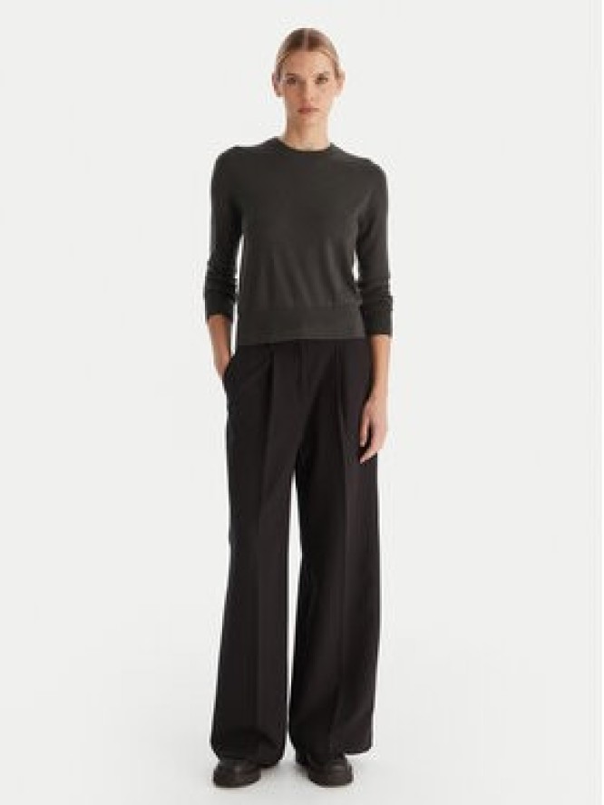 Calvin Klein Sweter LV044D370G Szary Regular Fit