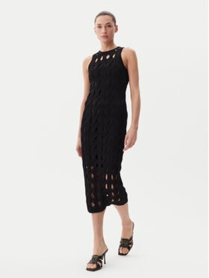 PINKO Sukienka dzianinowa Allan 105190 A2LW Czarny Regular Fit