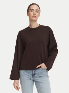 Tommy Hilfiger Bluzka WW0WW51740 Brązowy Relaxed Fit