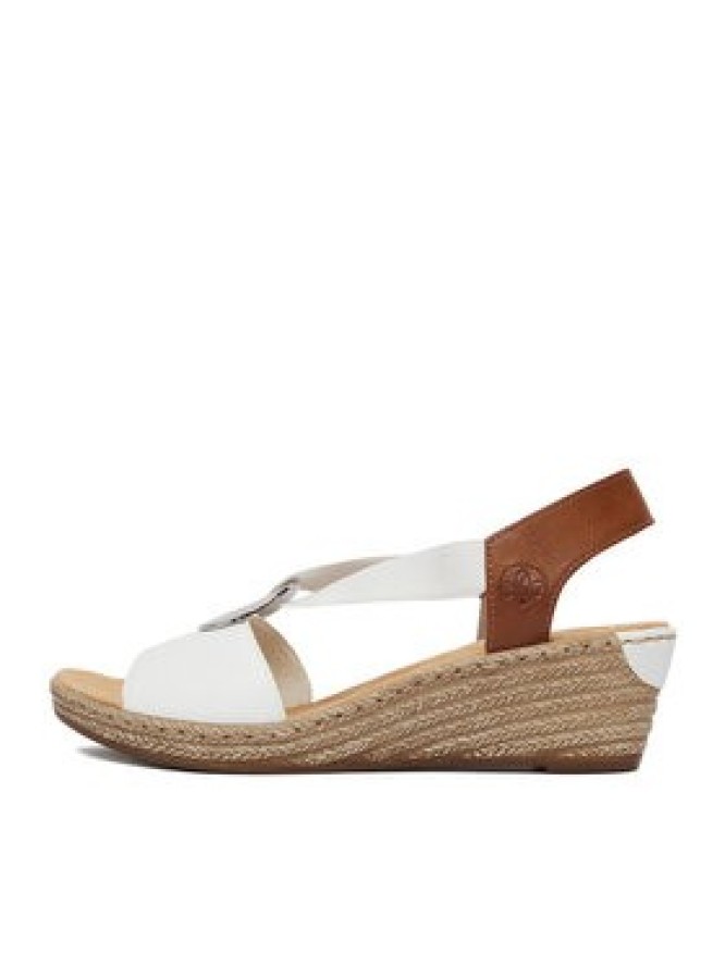 Rieker Sandały CEO-624H6-81 Biały