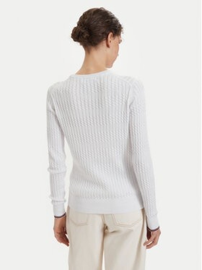 Beverly Hills Polo Club Sweter P-SS26W-M537390 Biały Regular Fit