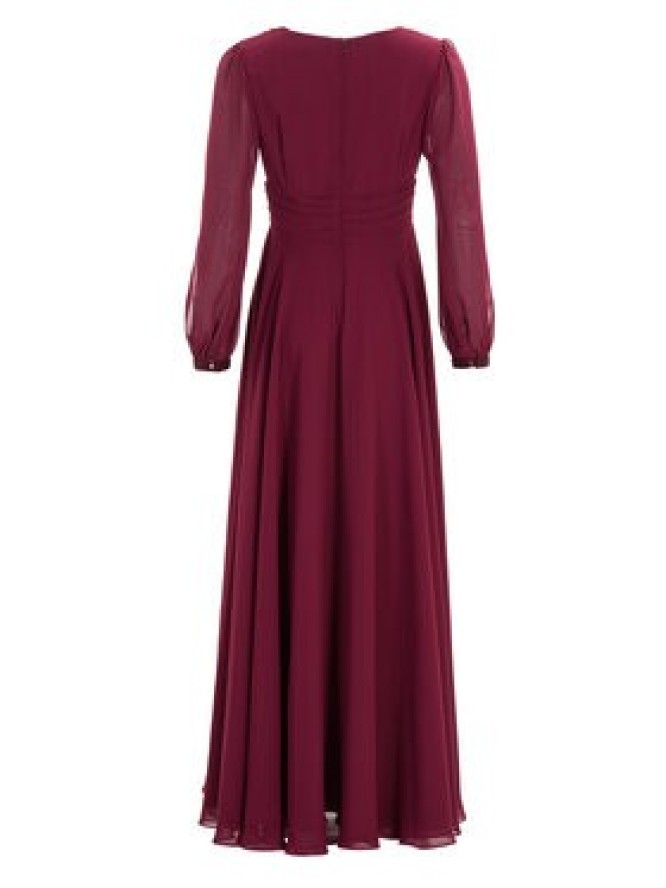 Swing Sukienka wieczorowa 5AI17100 Bordowy Regular Fit