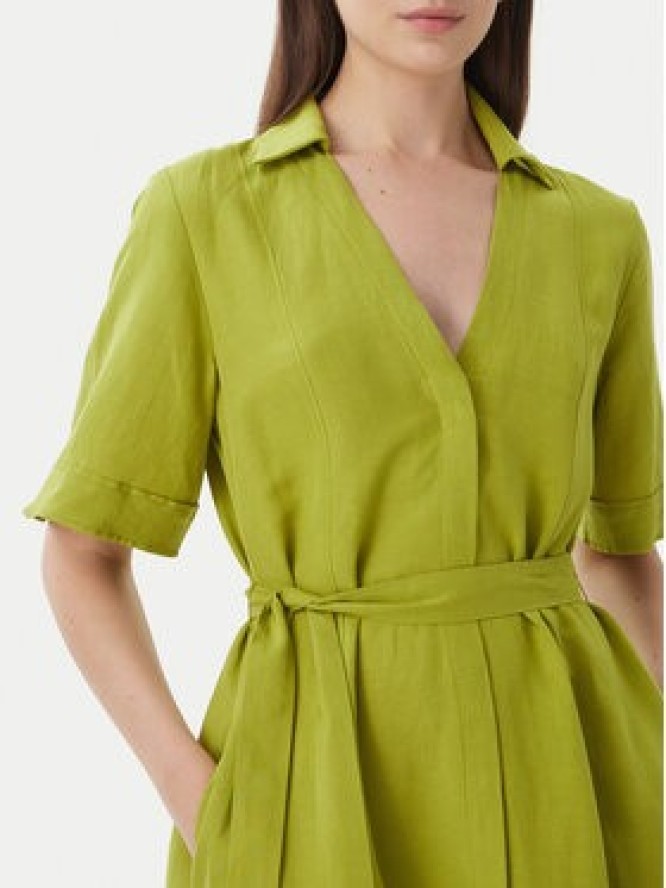 Marella Sukienka koszulowa Detto 2615221082 Zielony Regular Fit