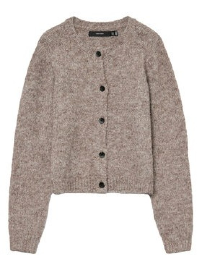 Vero Moda Kardigan Novah 10320496 Brązowy Regular Fit