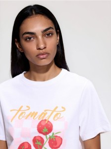 T-shirt z nadrukiem - biały