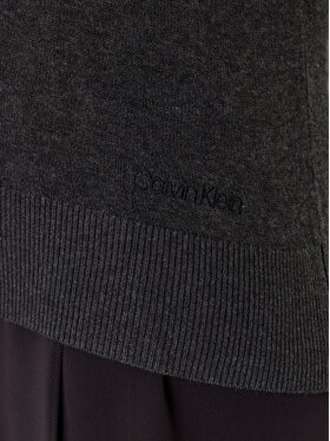 Calvin Klein Kardigan LV044C346G Szary Regular Fit