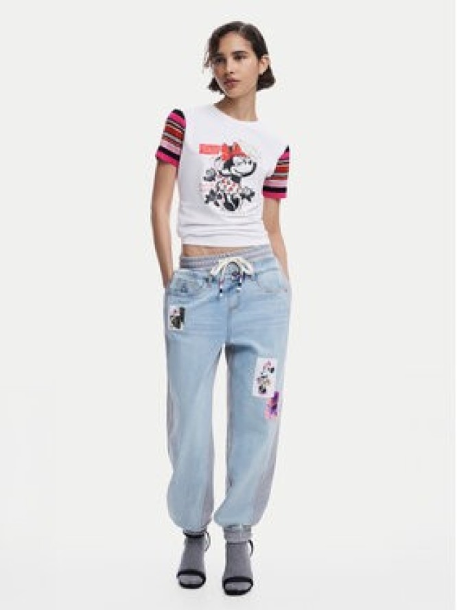 Desigual Jeansy Mnnie 25SWDD72 Niebieski Loose Fit