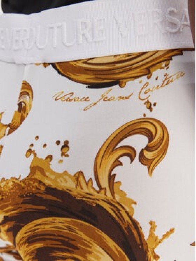 Versace Jeans Couture Legginsy 80HAC107 JS533 Biały Flare Fit