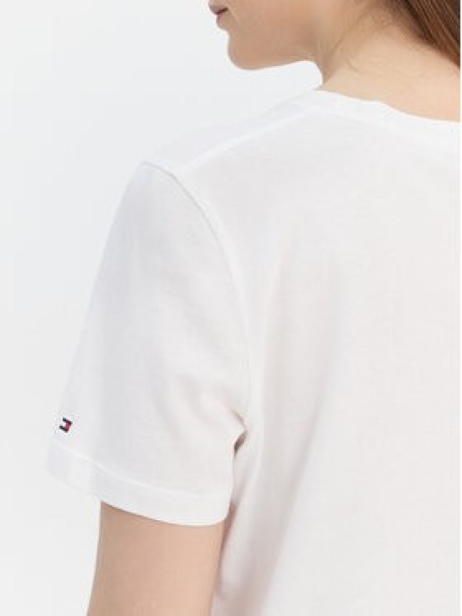 Tommy Hilfiger T-Shirt Logo WW0WW40276 Biały Regular Fit